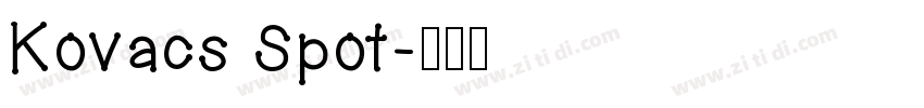 Kovacs Spot字体转换